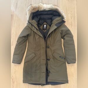 Canada Goose Khaki Fur-Trimmed Ski Jacket